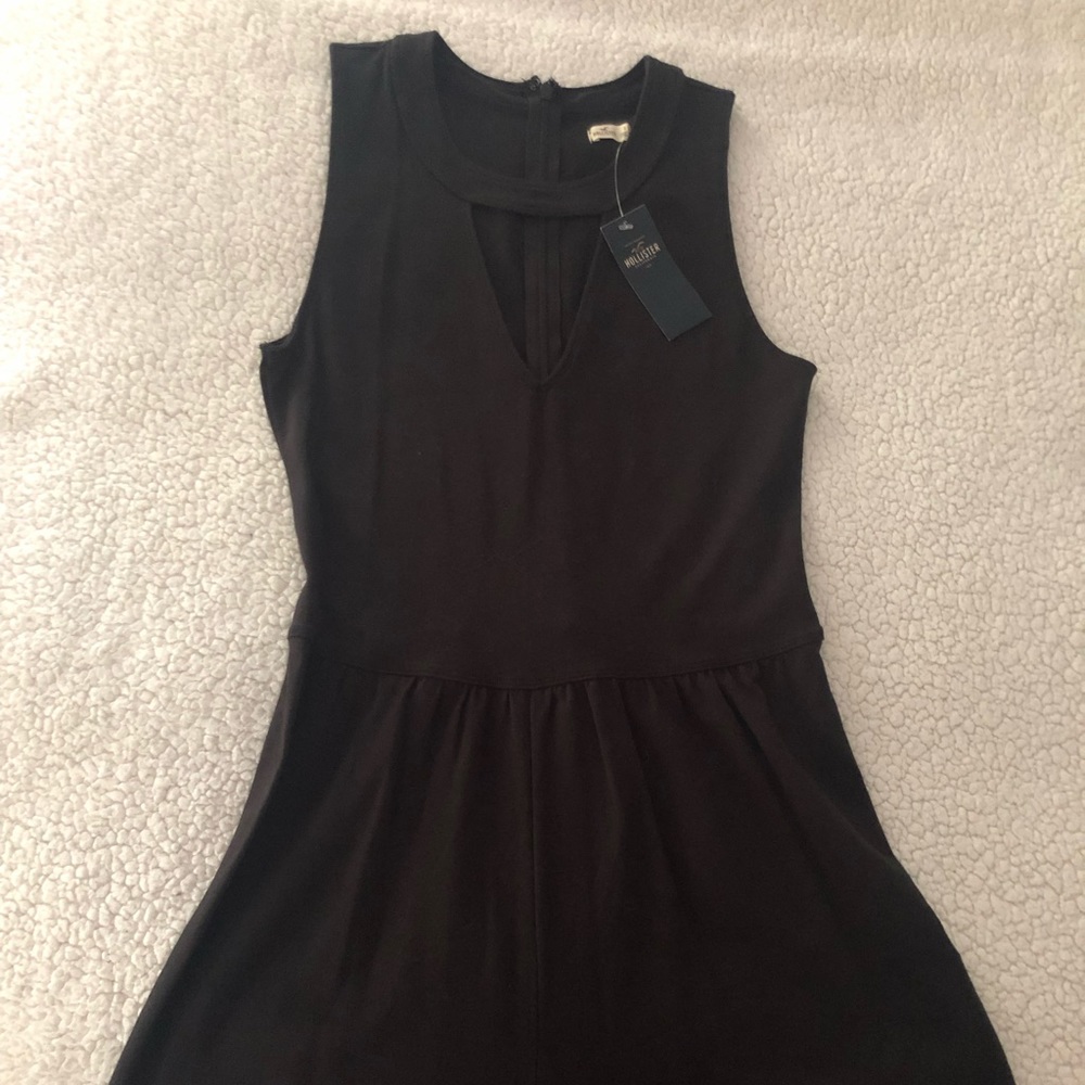 Black sleeveless romper